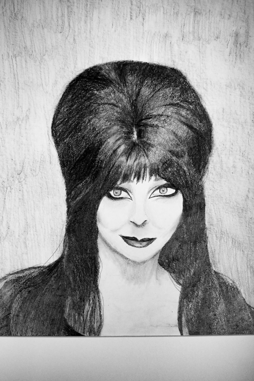 Pencil drawing of Elvira Pencil drawing of Elvira