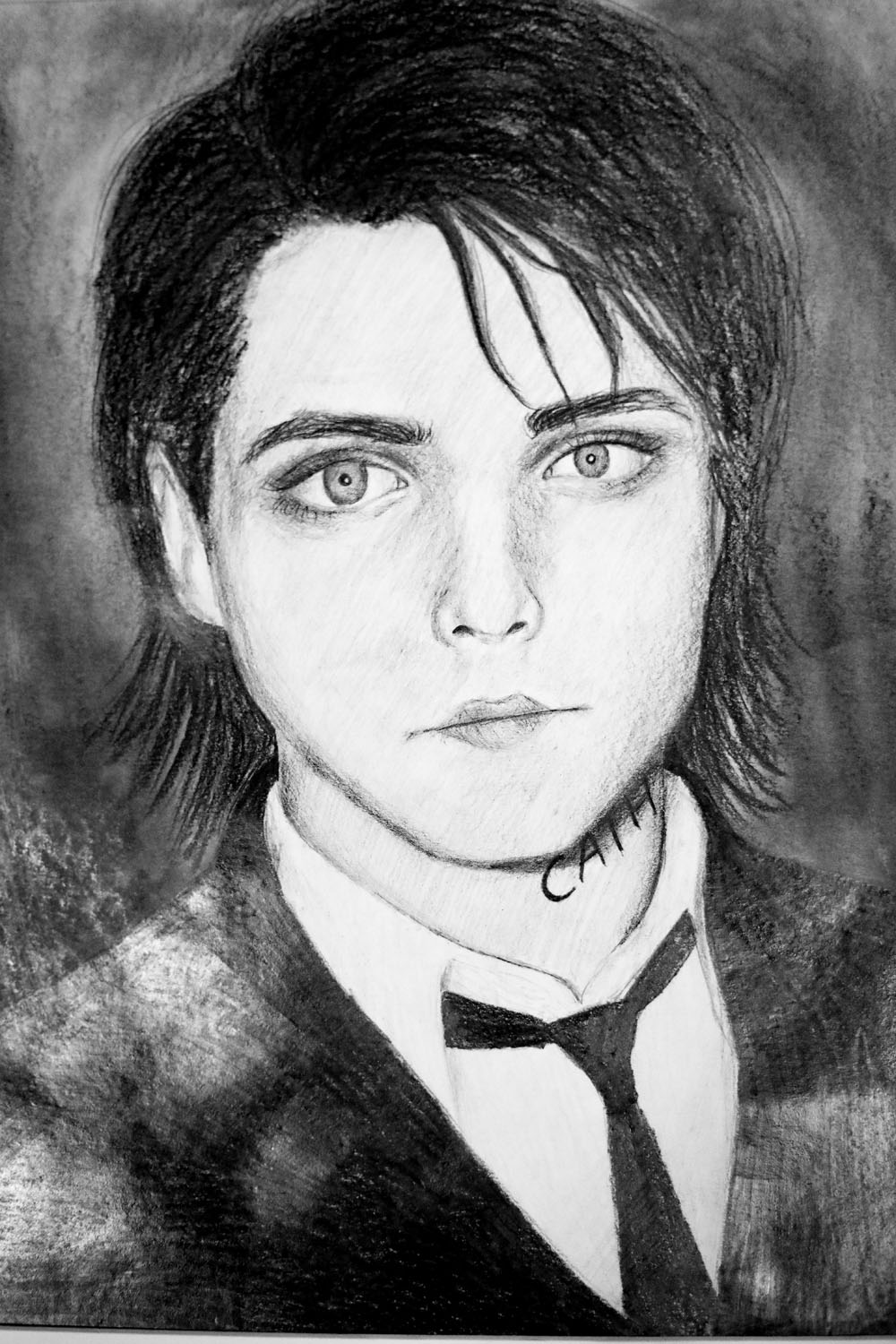 Pencil drawing of Man in suit and tie Pencil drawing of Man in suit and tie