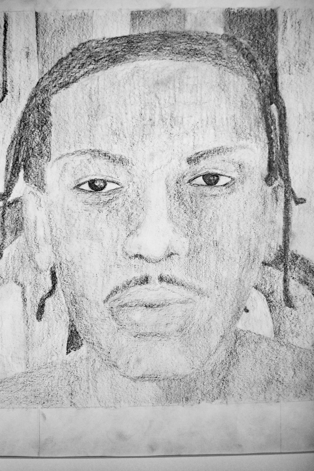 Pencil drawing of a young man Pencil drawing of a young man