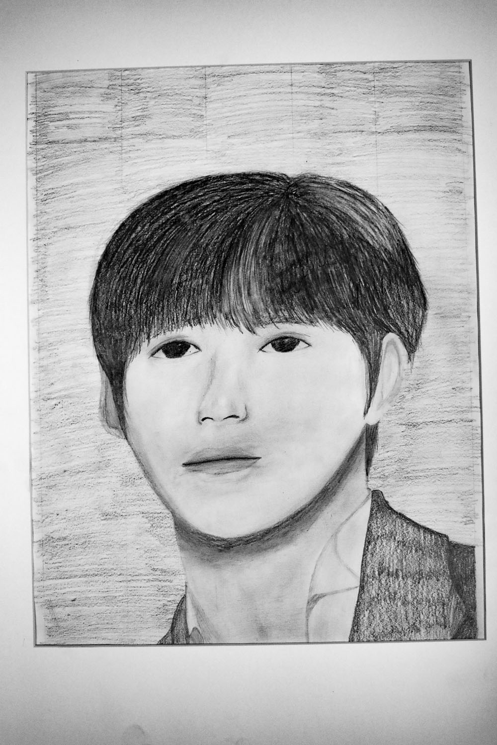 Pencil drawing of a young man Pencil drawing of a young man