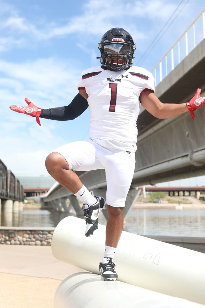 DRHS Football player at Tempe Town Lake DRHS Football player at Tempe Town Lake