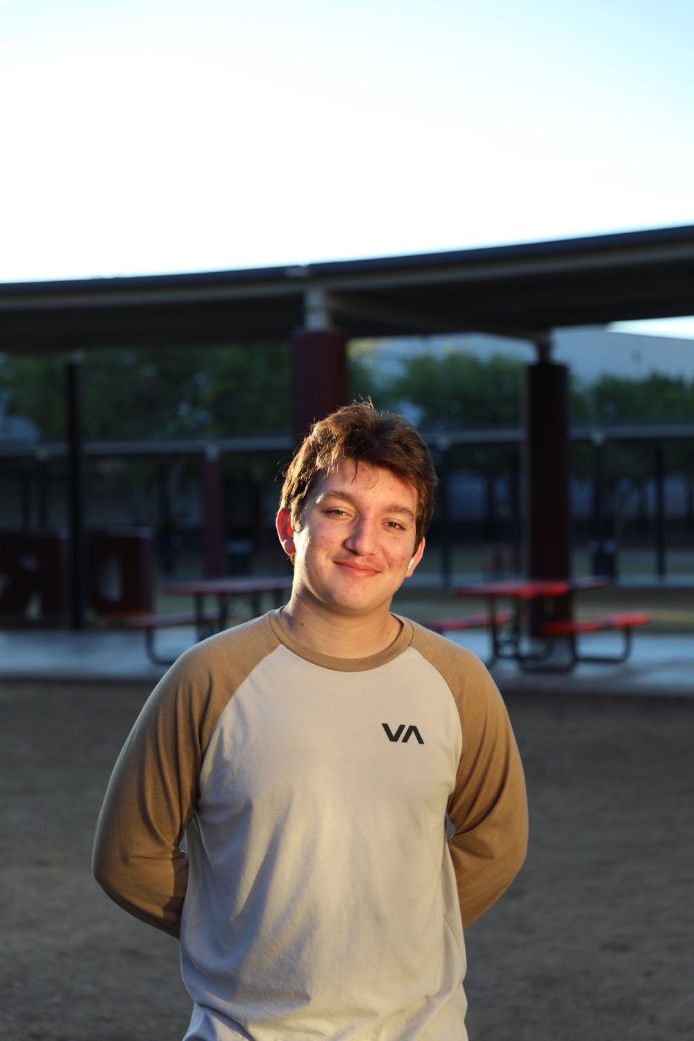 Nathan smiling for the camera