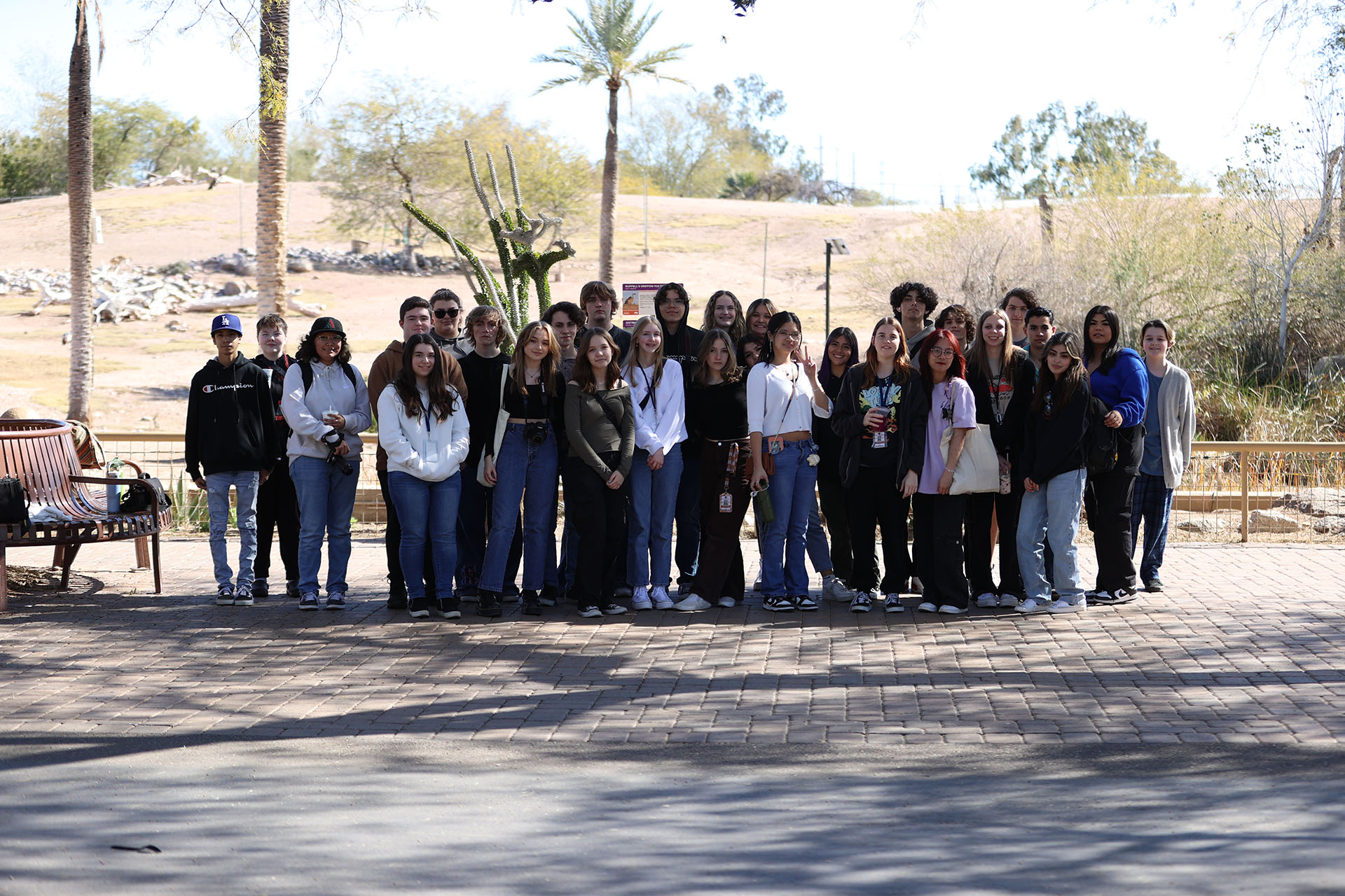 All the DRHS Students at the zoo taking pictures All the DRHS Students at the zoo taking pictures