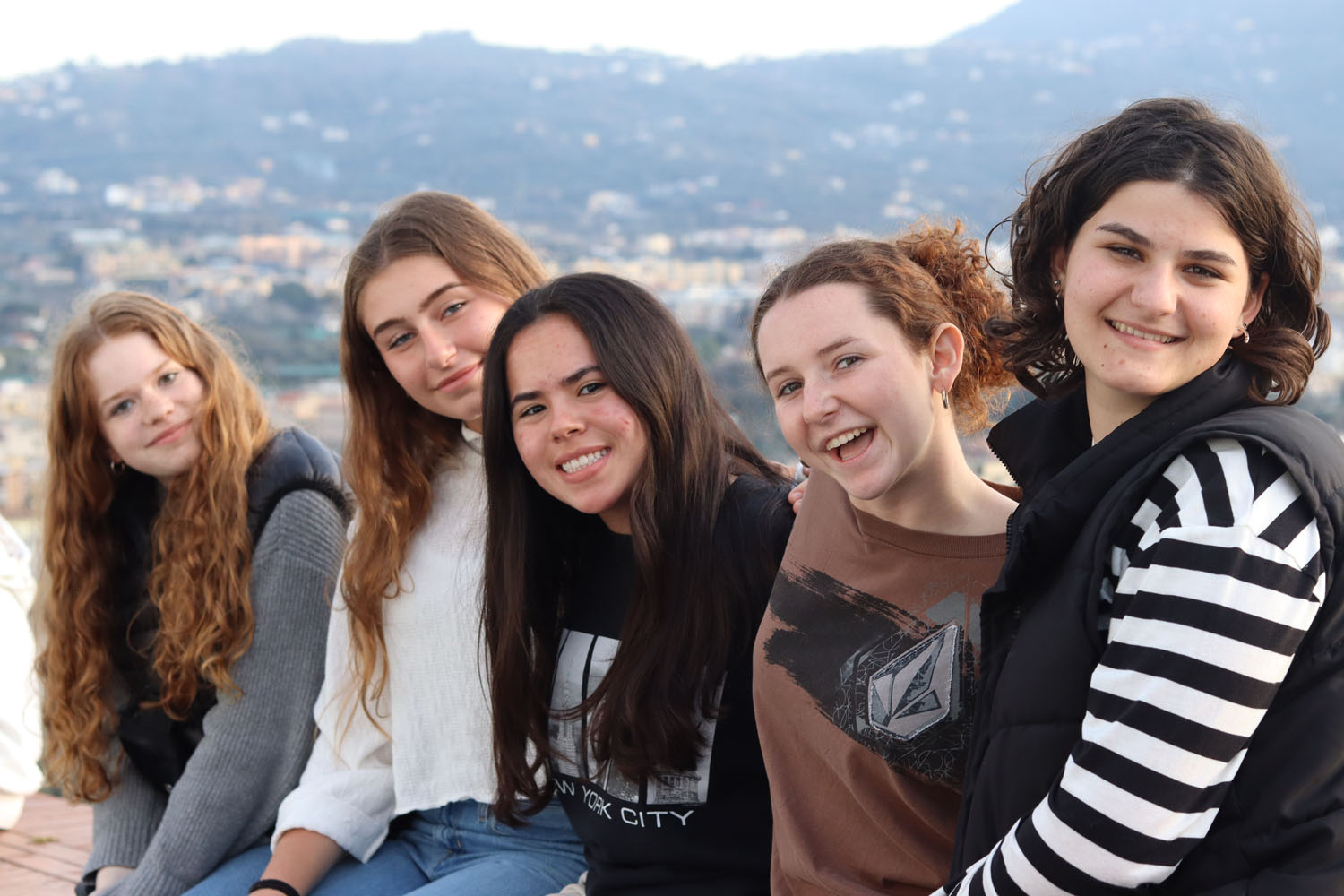 Group of girls smiling Group of girls smiling