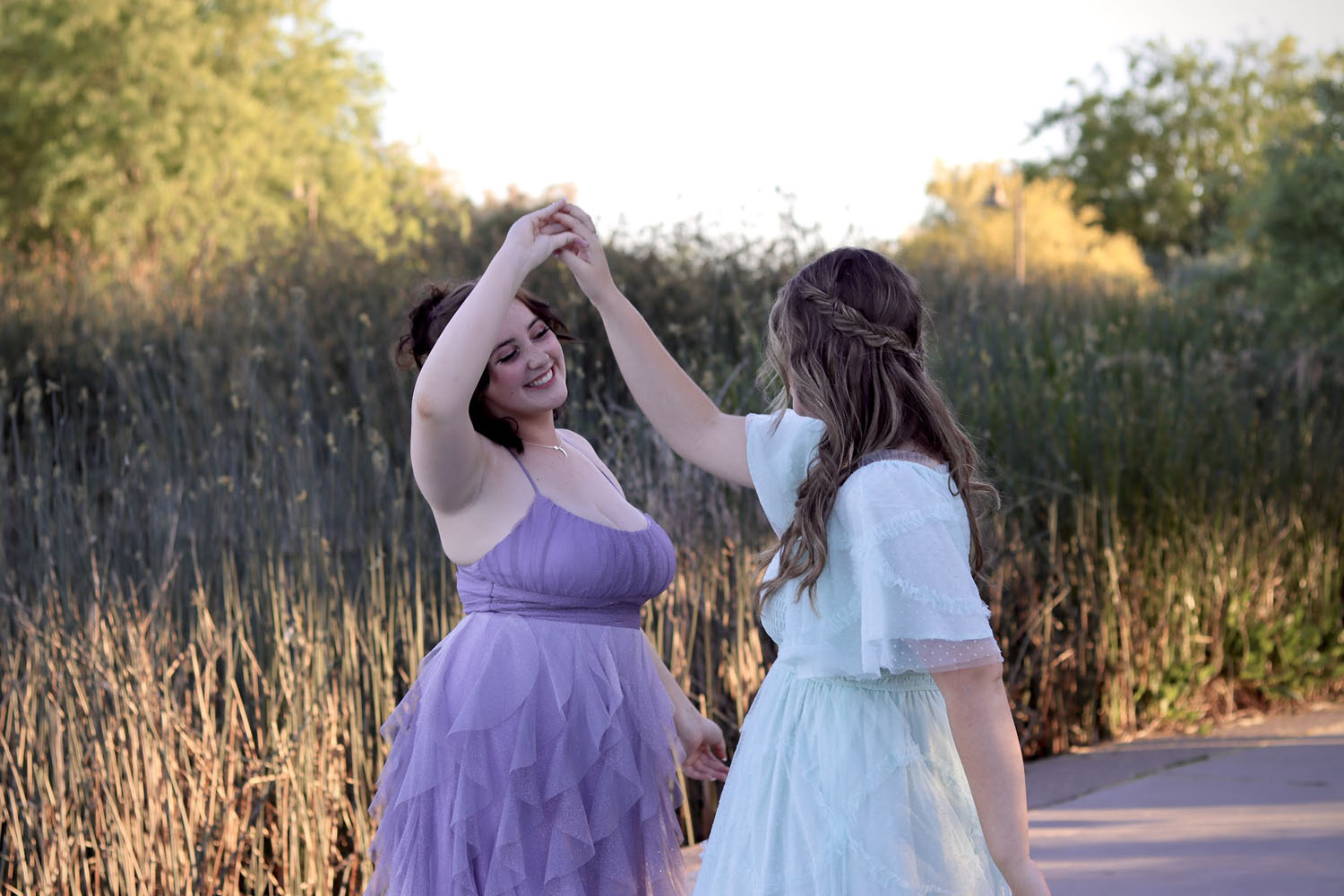 Two young ladies ready for prom Two young ladies ready for prom