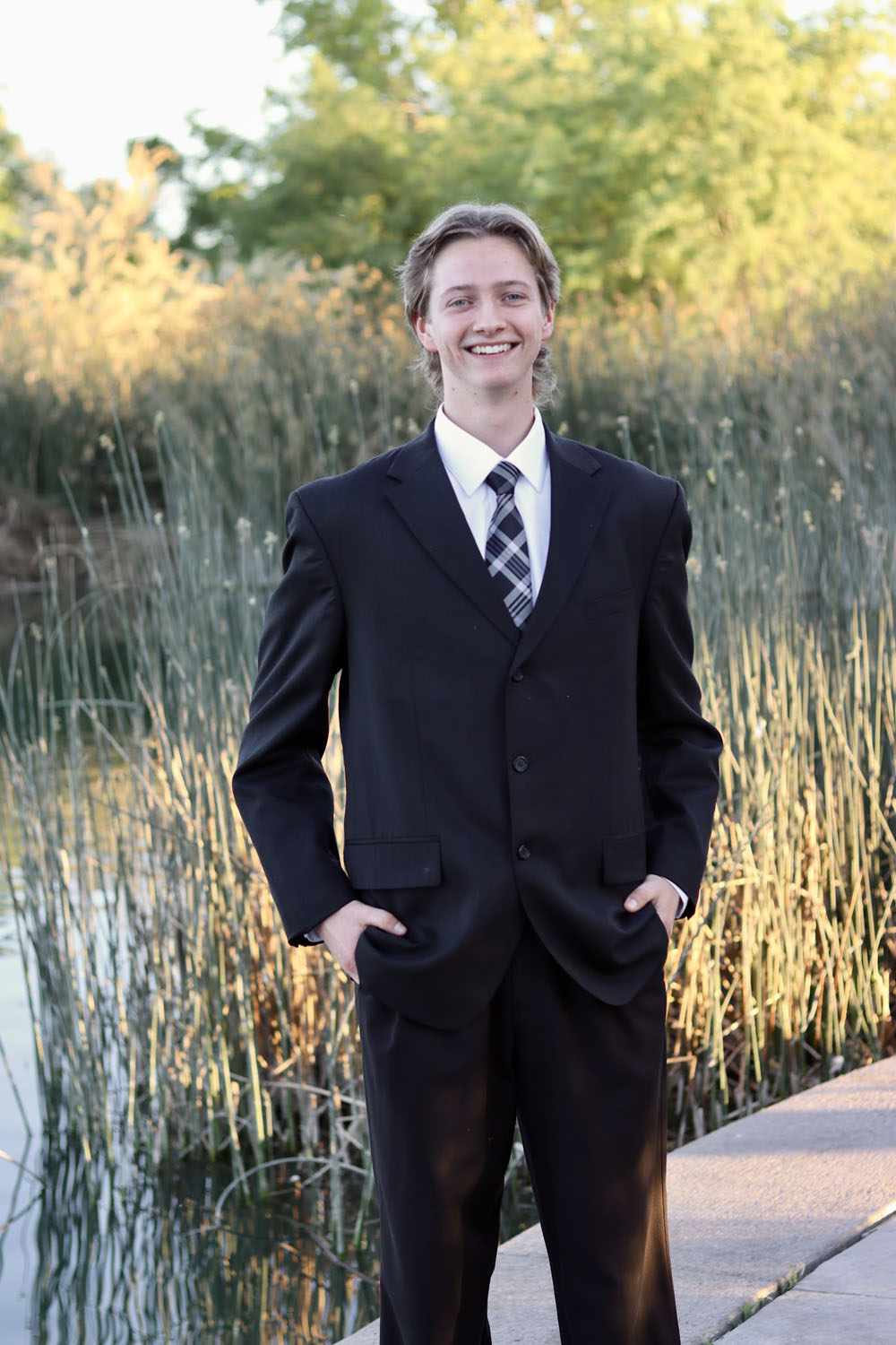 Young man in a suit ready for Prom Young man in a suit ready for Prom