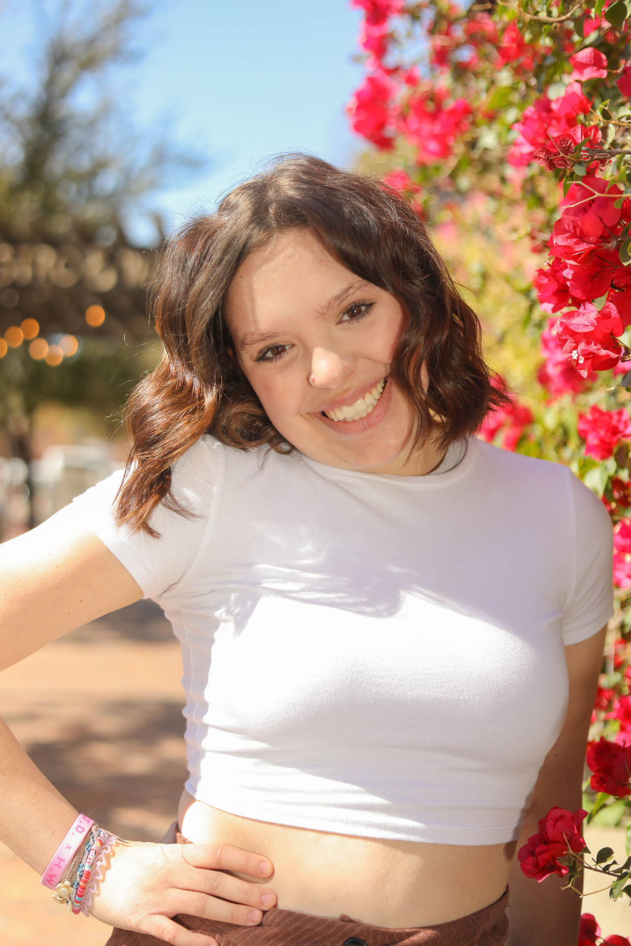 Brooke in the flowers at Tempe Town Lake Brooke in the flowers at Tempe Town Lake