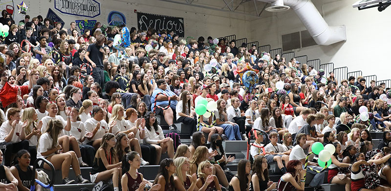 The crowd at the DRHS Fall Sports Assembly