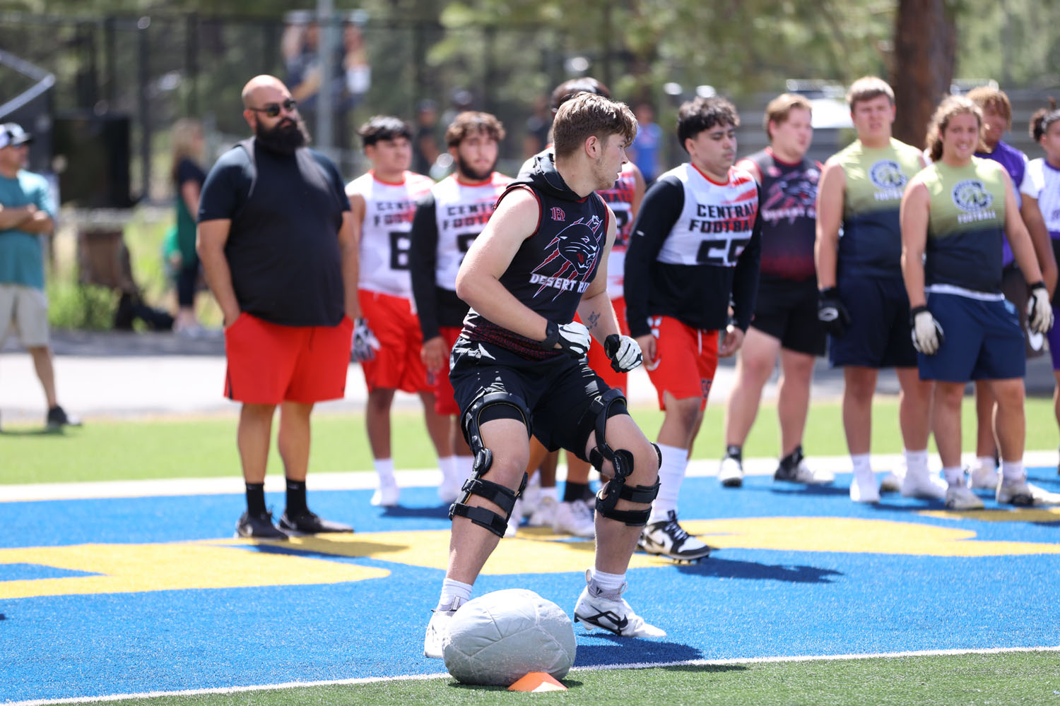 Jayden working on a drill at the NAU Camp