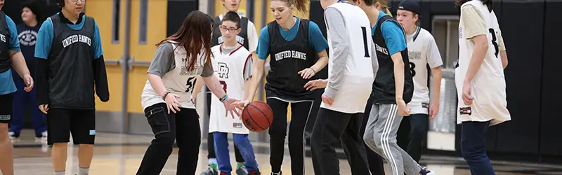 The Unified Basketball team played Highland