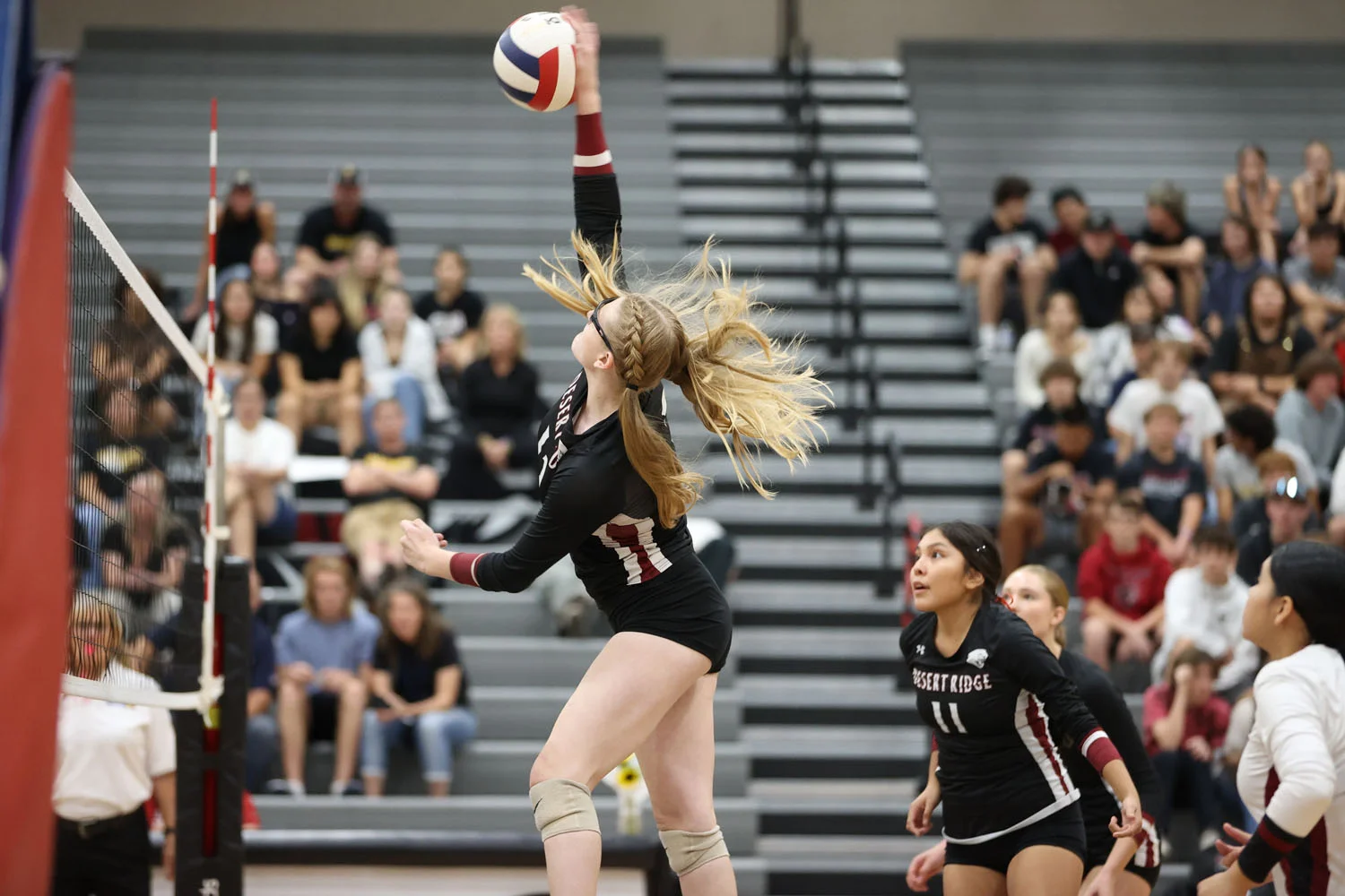 Spiking the ball