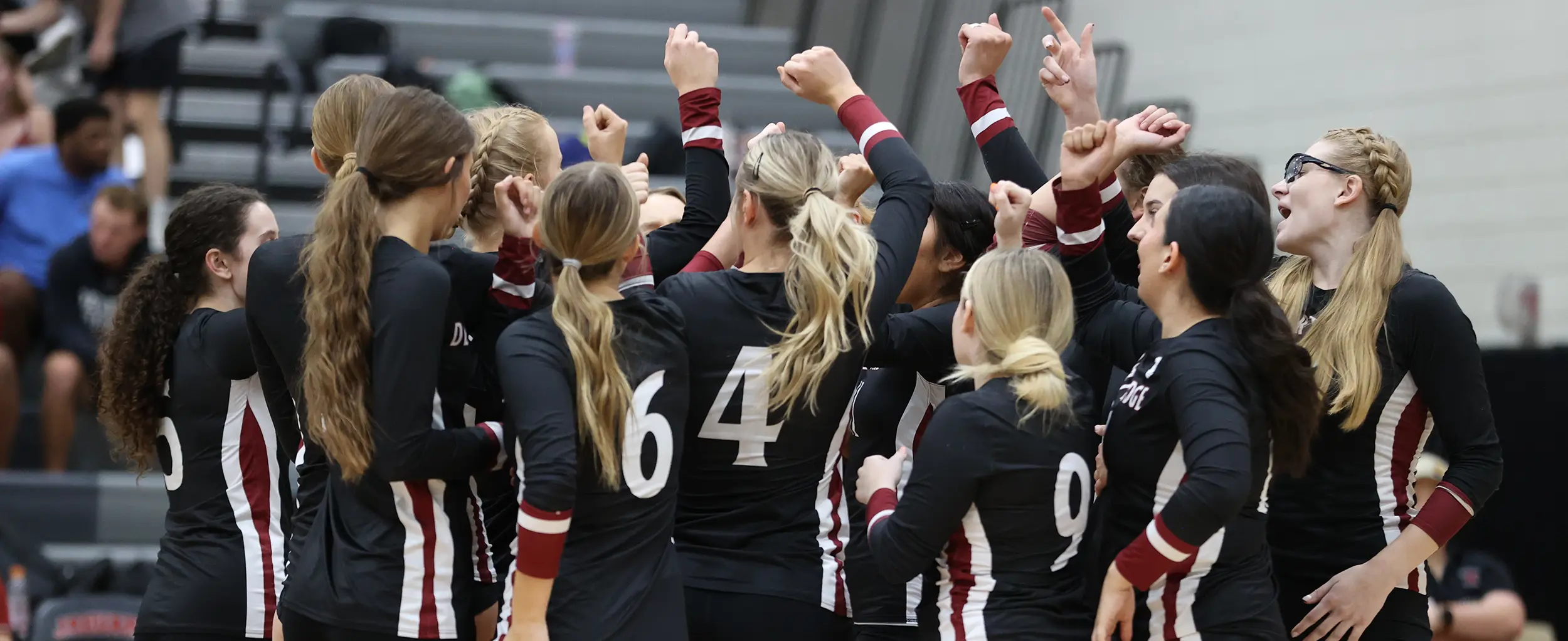Volleyball Team Huddle