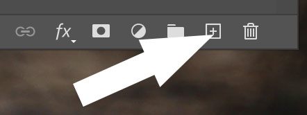 New Layer in the layers panel New Layer in the layers panel