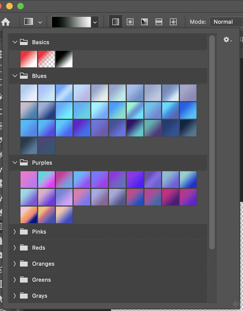 Gradient Editor Window Gradient Editor Window