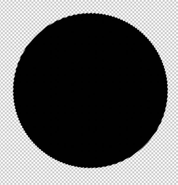 Circle with a selection around it Circle with a selection around it